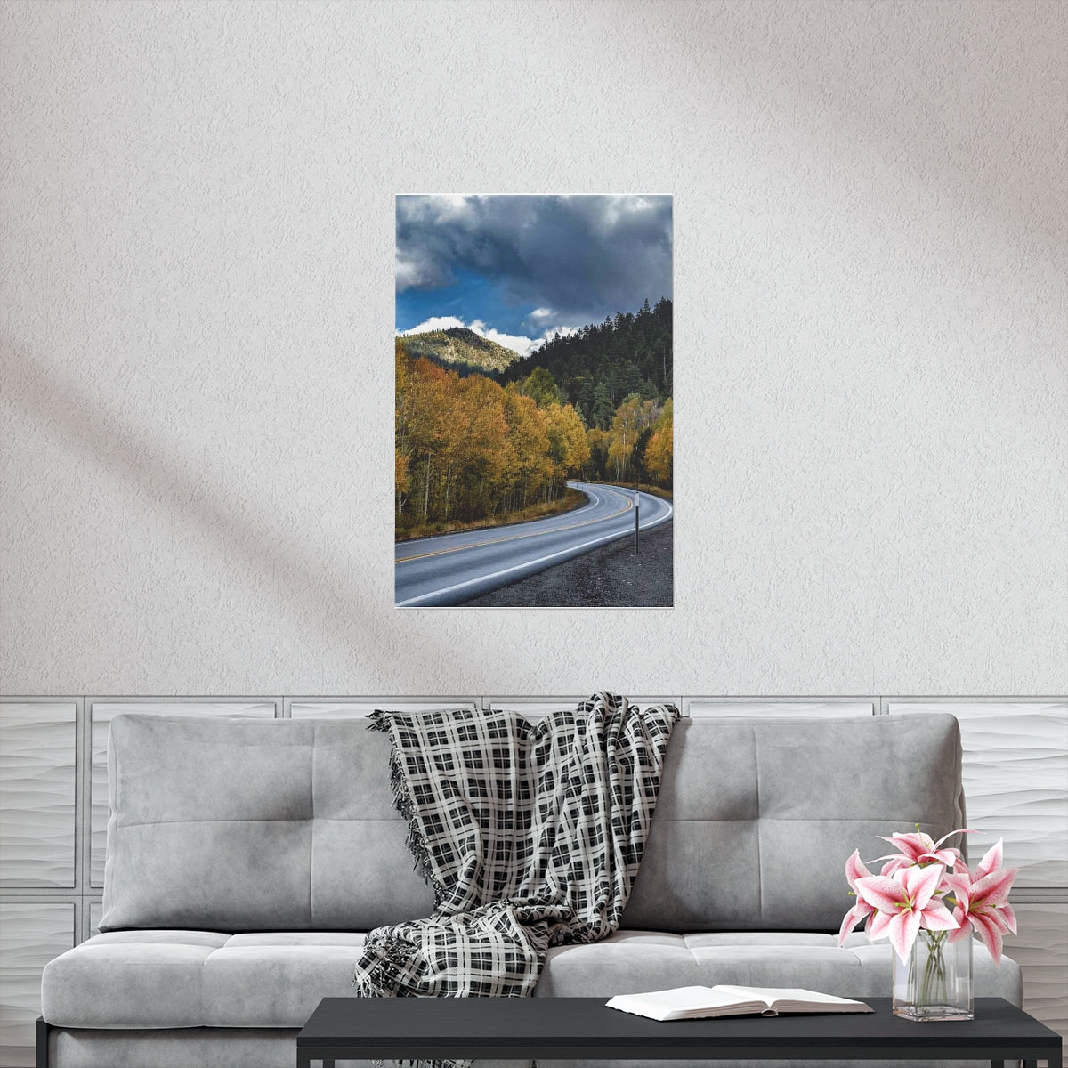 Cruising Hope Valley in Fall -Premium Matte Vertical Posters