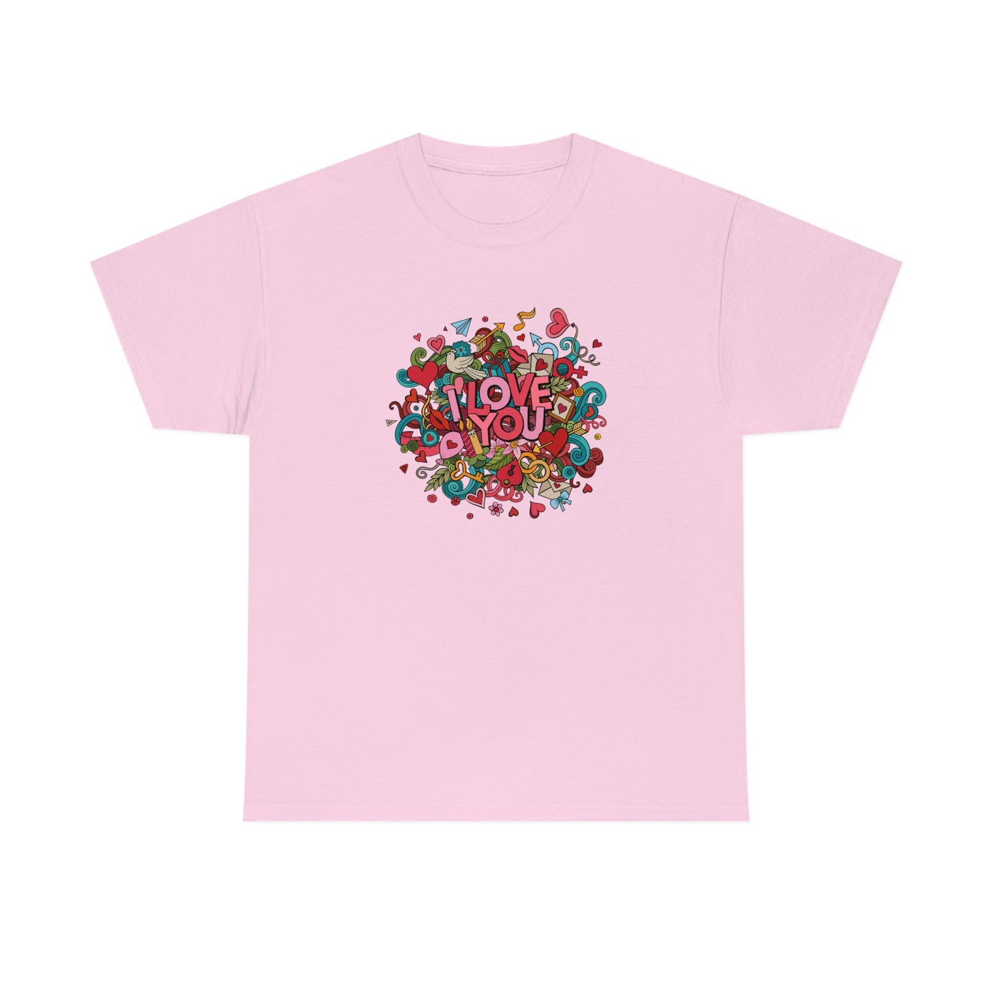 I Love You Collage -Unisex Heavy Cotton Tee