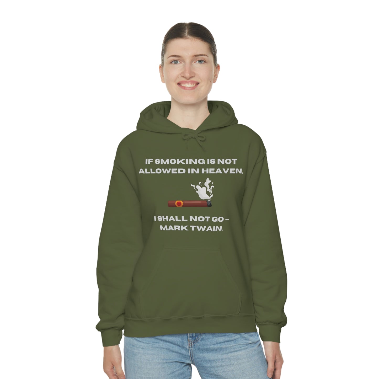 Smoking Cigar Hoodie Unisex Heavy Blend™ Hooded Sweatshirt