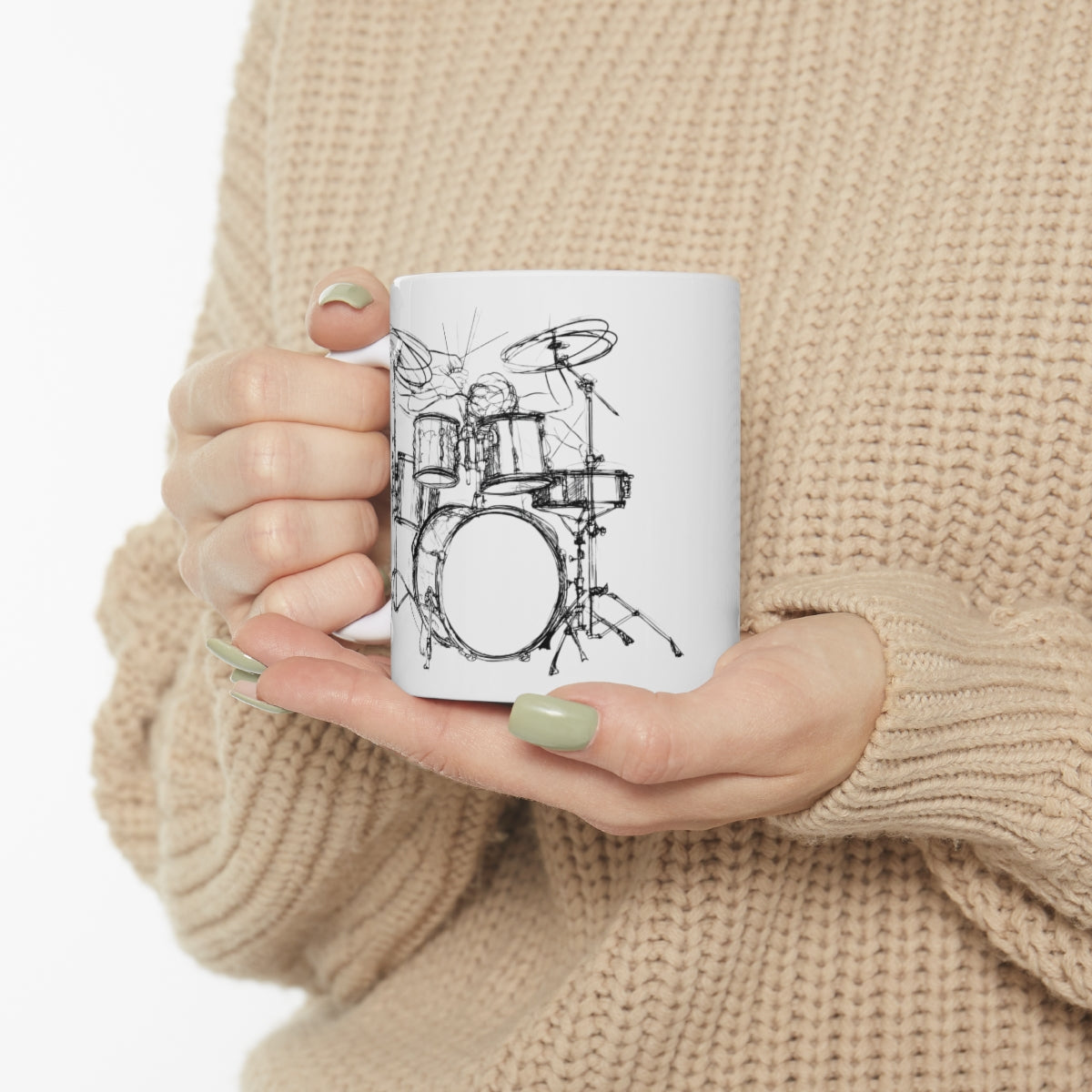 Drumming Ceramic Mug 11oz