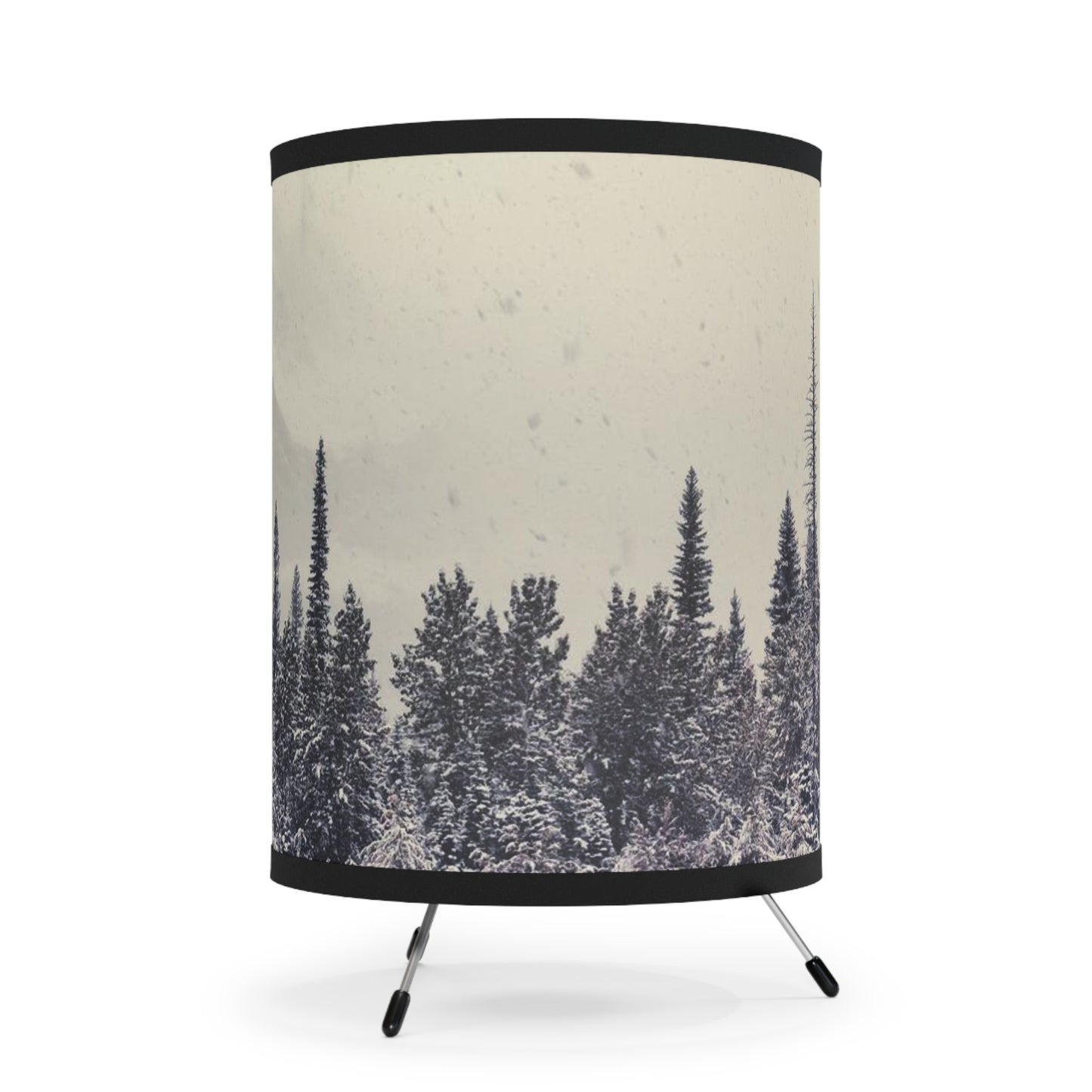 Mountain High- Tripod Lamp with High-Res Printed Shade, US\CA plug