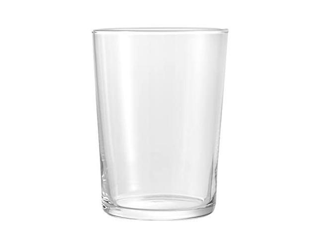 bormioli rocco bodega collection glassware set of 12 maxi 17 ounce drinking glasses for water, beverages & cocktails 17oz clear tempered glass tumblers