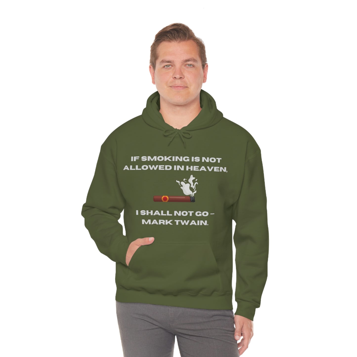 Smoking Cigar Hoodie Unisex Heavy Blend™ Hooded Sweatshirt