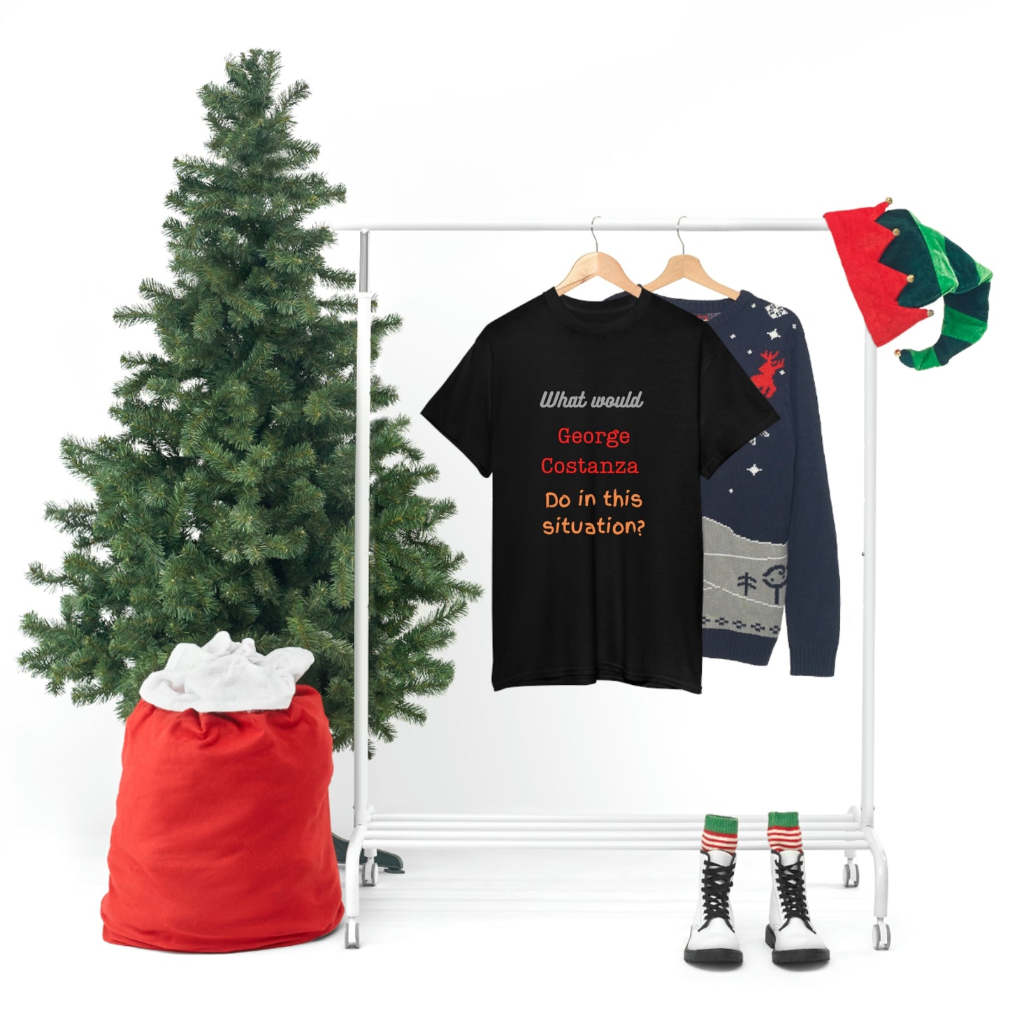 "The "What would George do?" T-Shirt -Unisex Heavy Cotton Tee