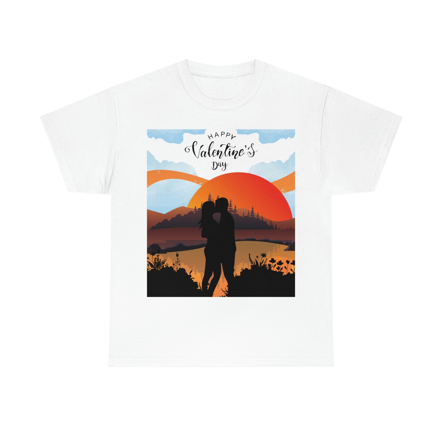 Sunset Couple- Unisex Heavy Cotton Tee