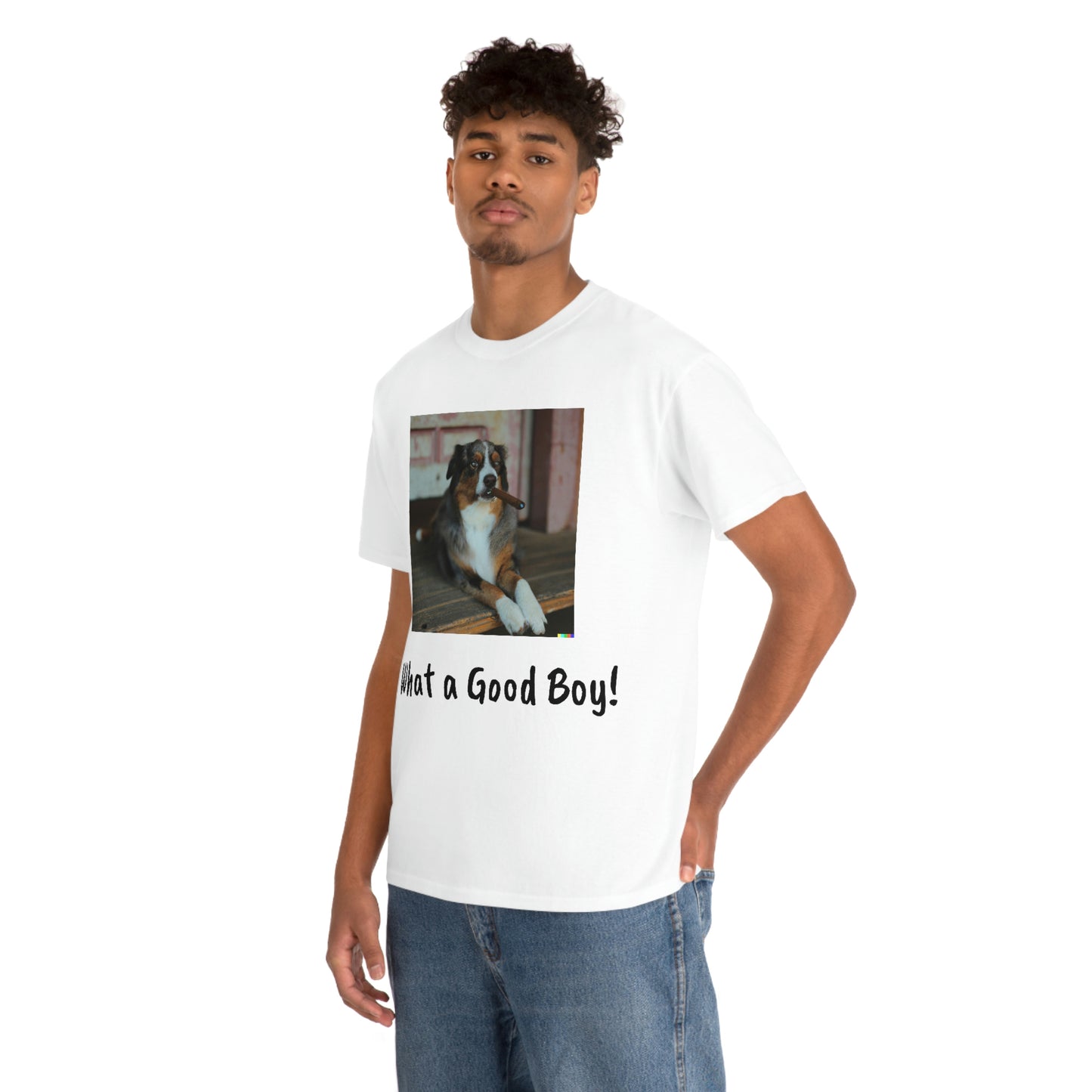 Aussie Smokin a Cigar - Unisex Heavy Cotton Tee