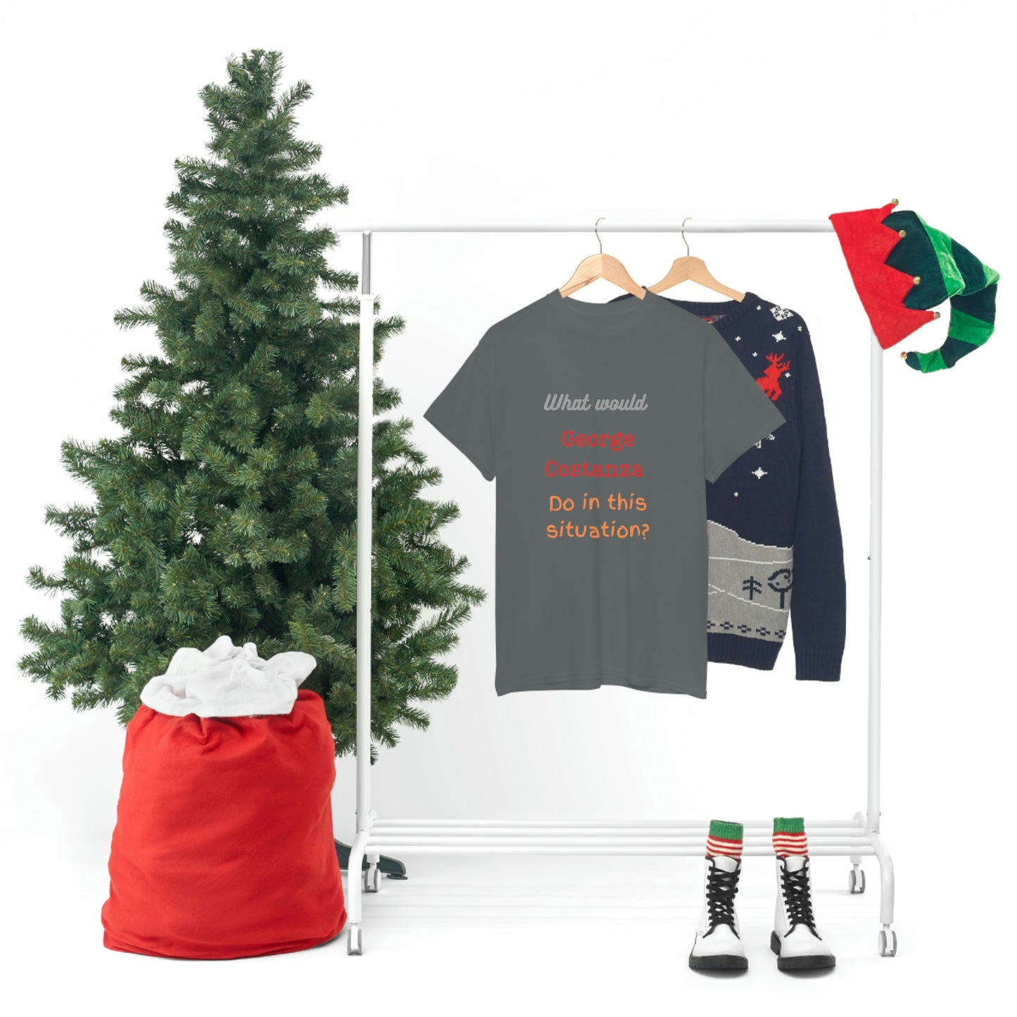 "The "What would George do?" T-Shirt -Unisex Heavy Cotton Tee