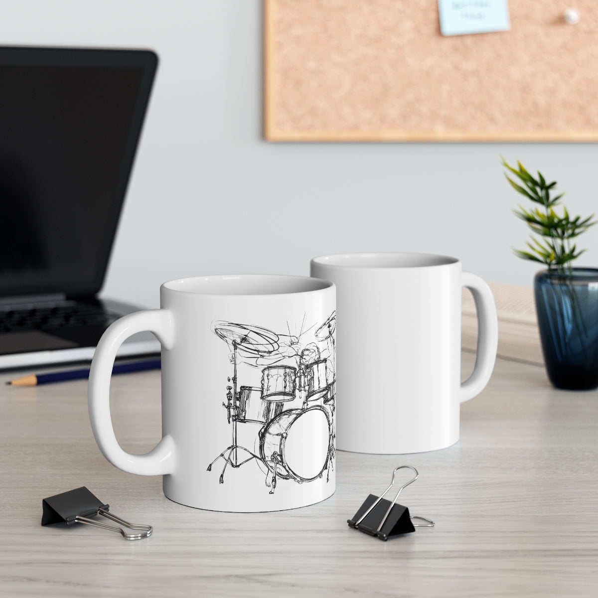 Drumming Ceramic Mug 11oz