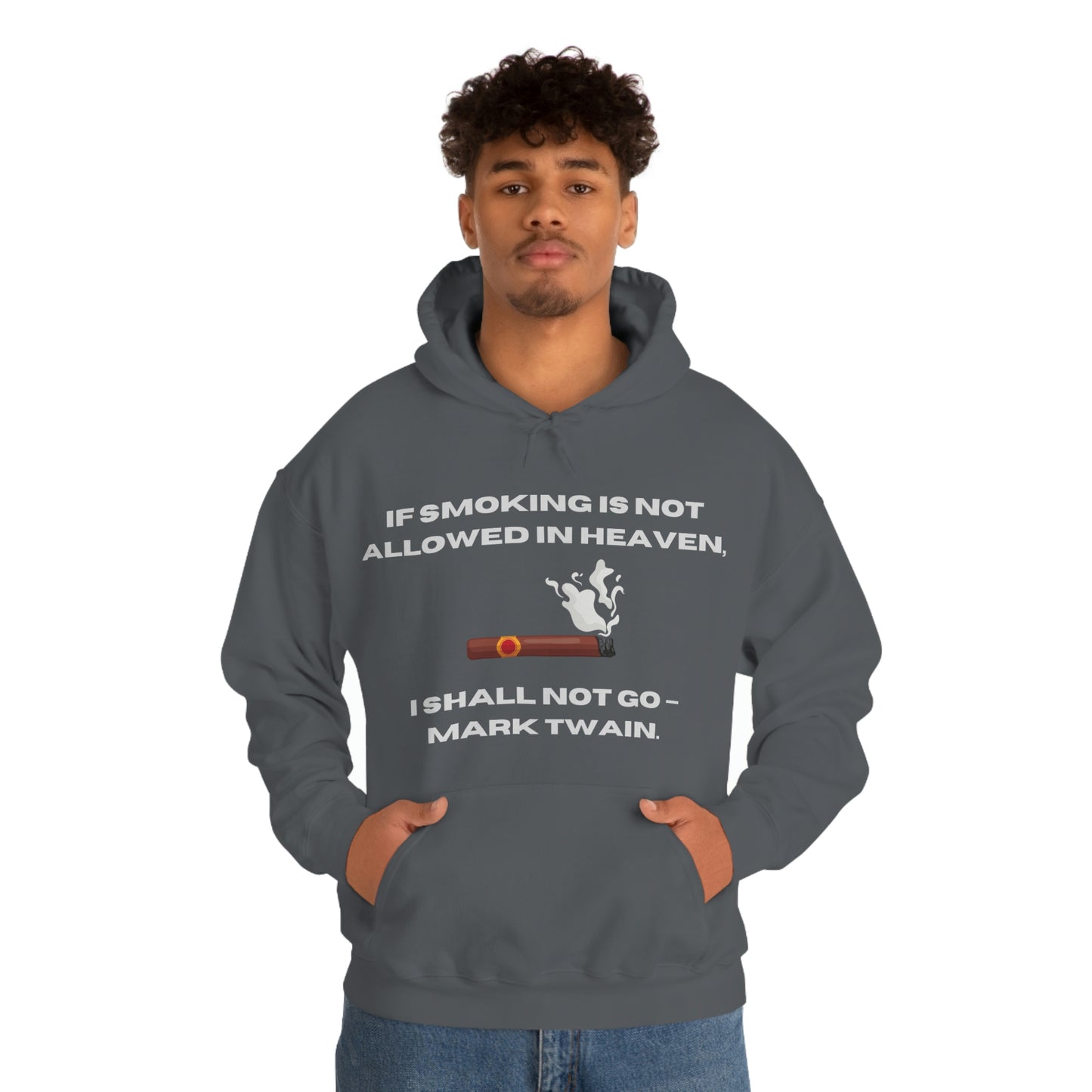 Smoking Cigar Hoodie Unisex Heavy Blend™ Hooded Sweatshirt