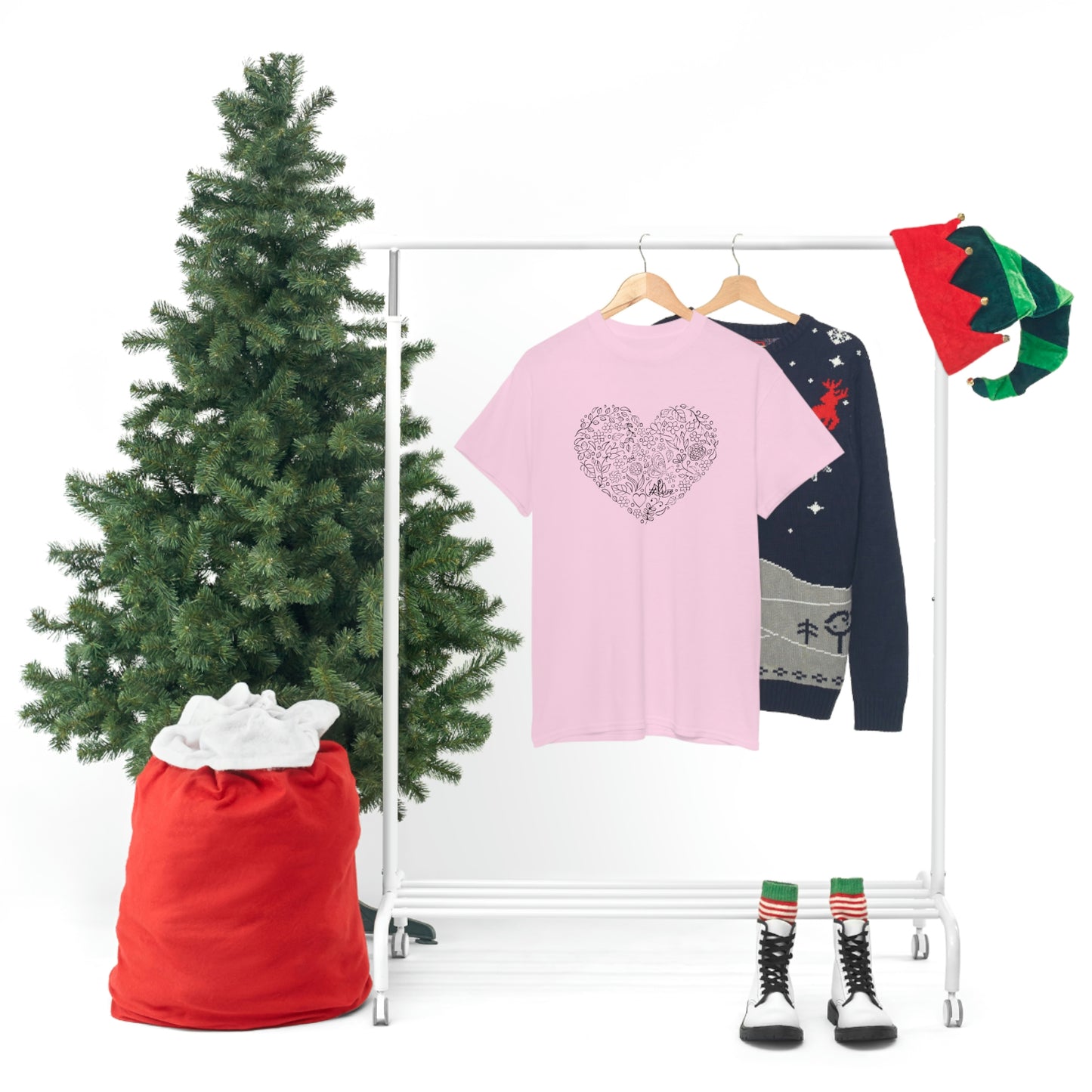 Sketched Heart- Unisex Heavy Cotton Tee