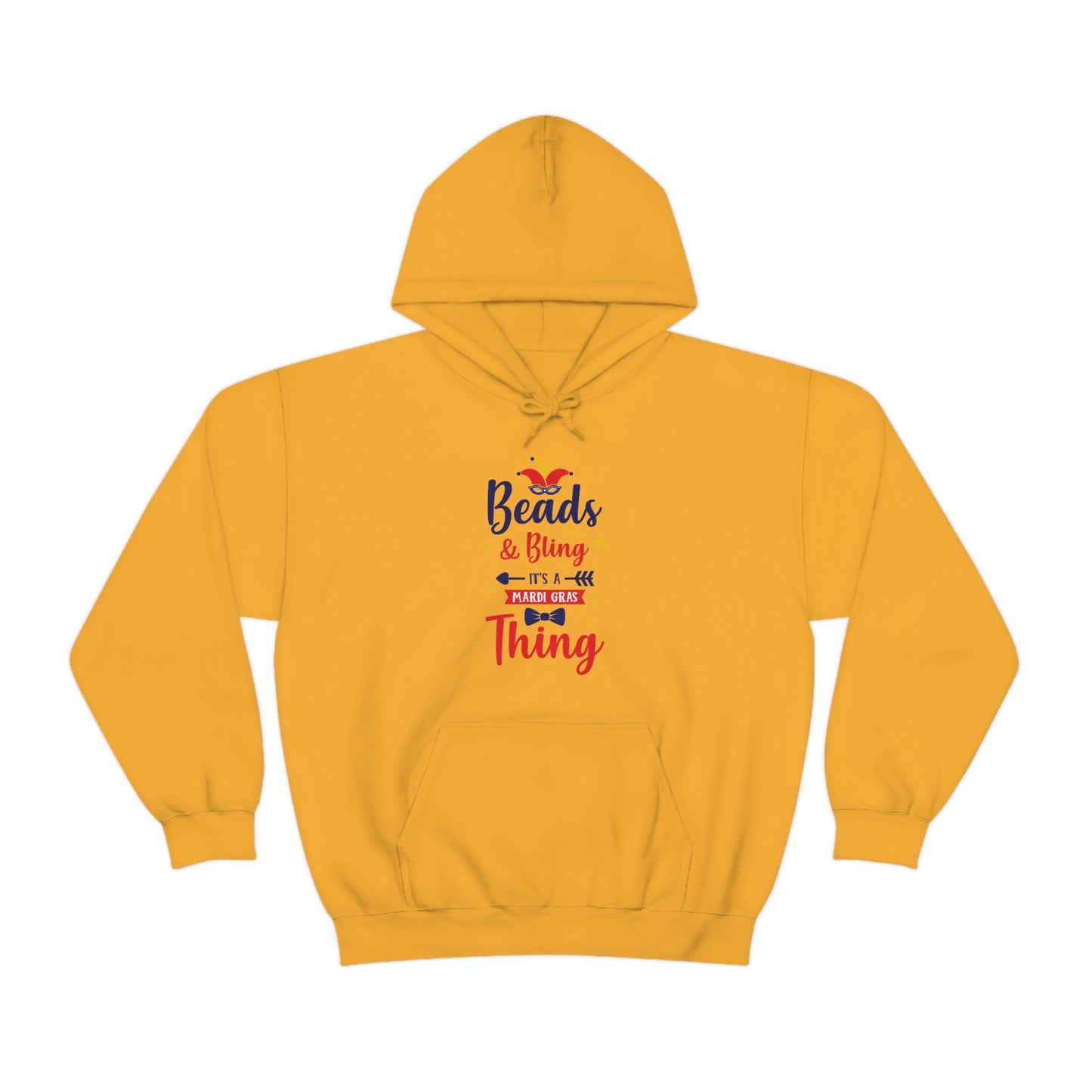Mardi Gras Beads-Unisex Heavy Blend™ Hooded Sweatshirt