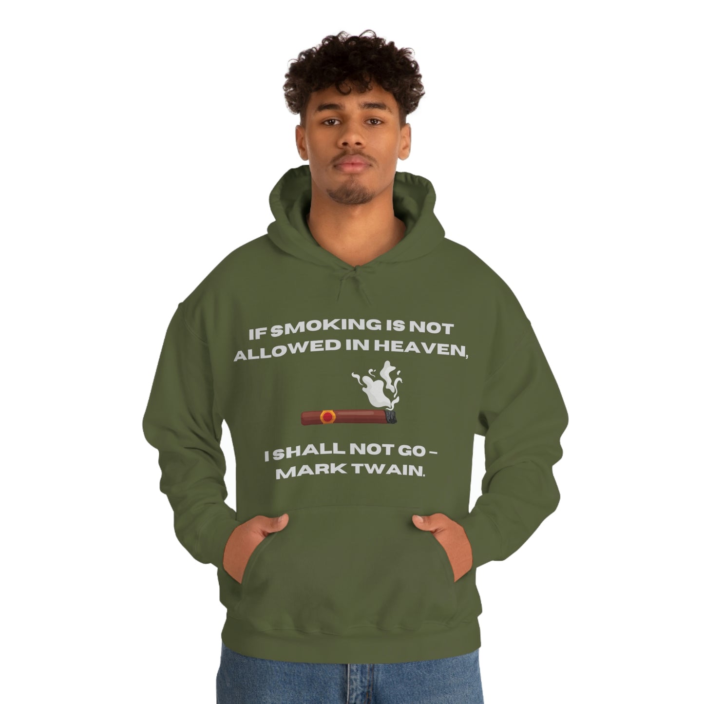 Smoking Cigar Hoodie Unisex Heavy Blend™ Hooded Sweatshirt