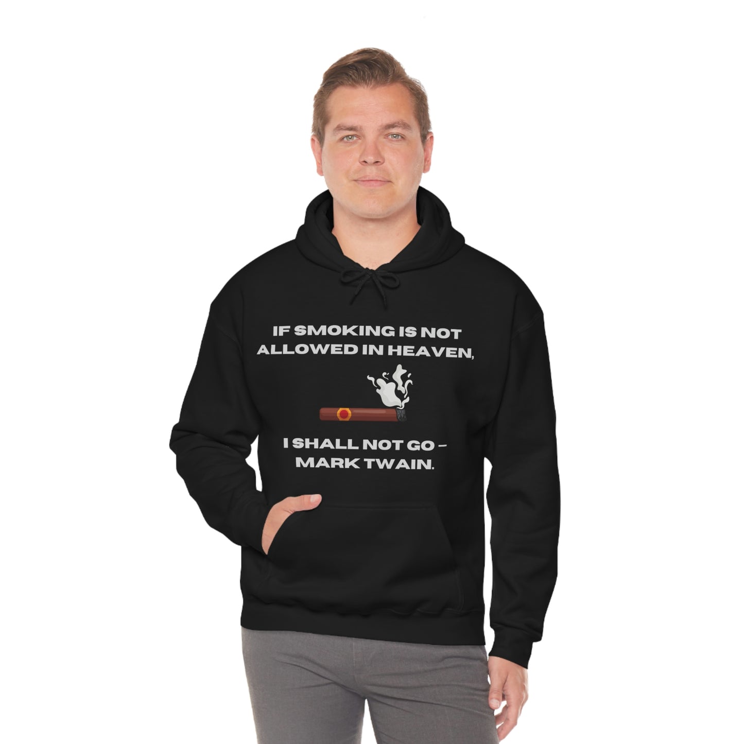 Smoking Cigar Hoodie Unisex Heavy Blend™ Hooded Sweatshirt