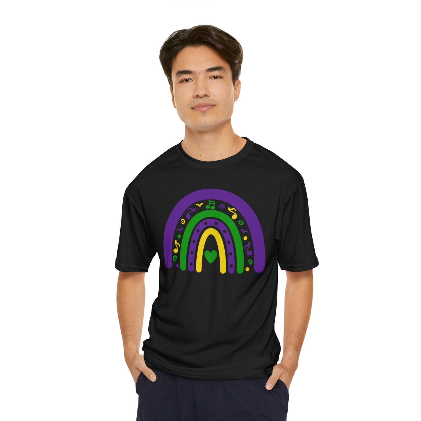 Mardi Gras Rainbow Men's Performance T-Shirt