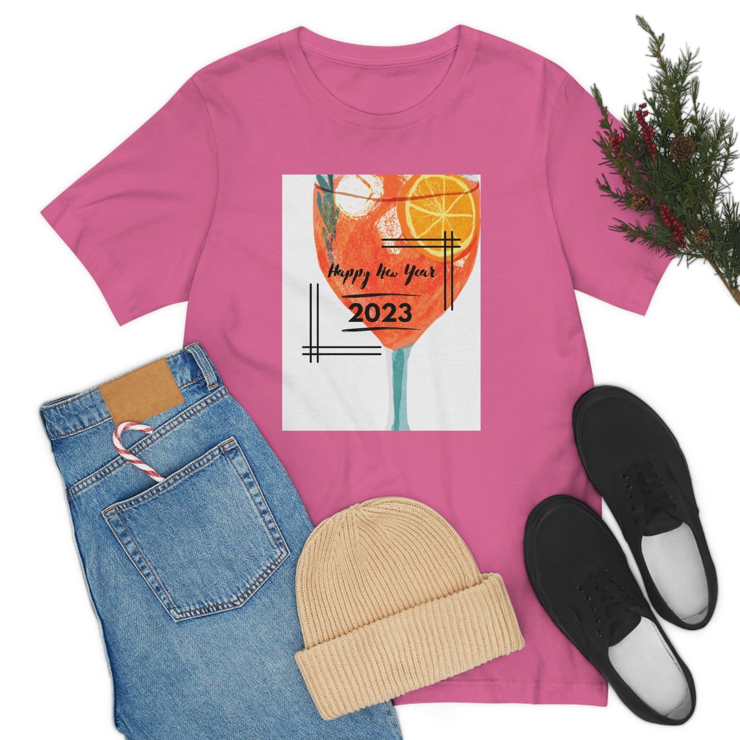 Aperol Spritz New Year-Unisex Jersey Short Sleeve Tee