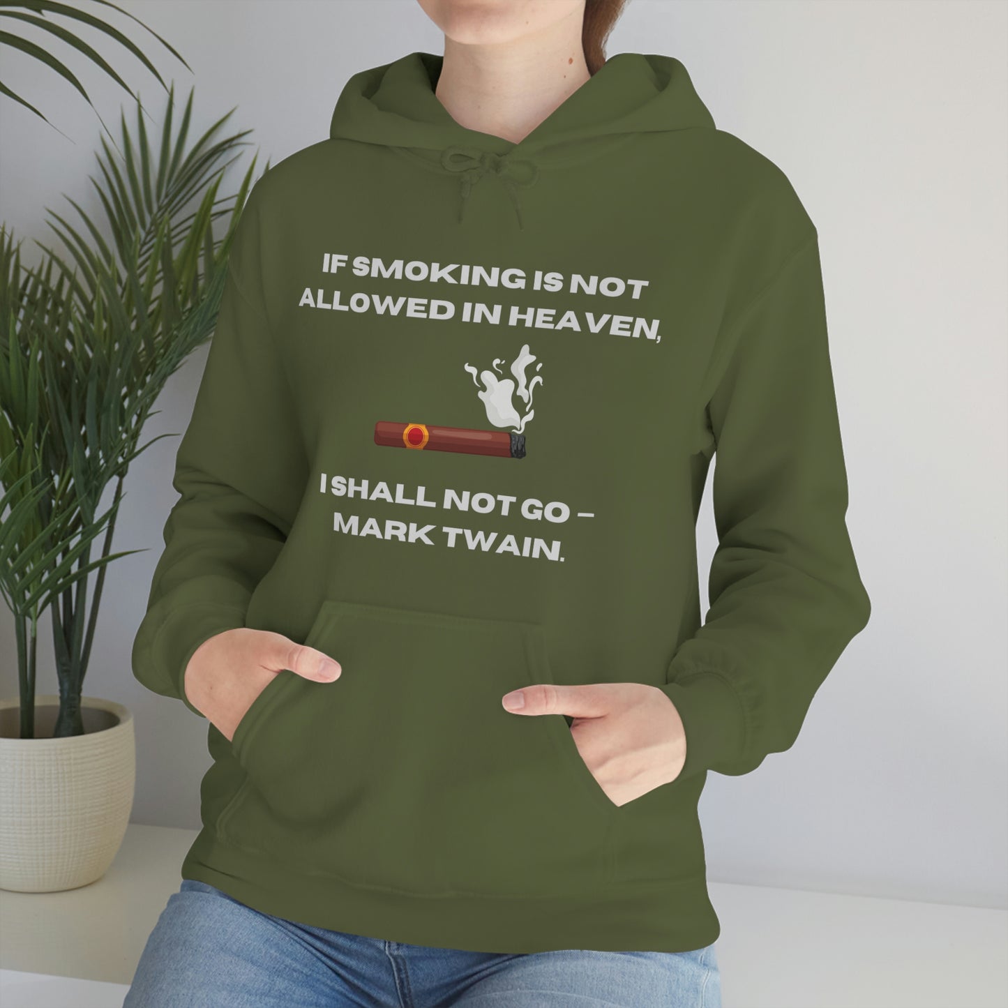 Smoking Cigar Hoodie Unisex Heavy Blend™ Hooded Sweatshirt