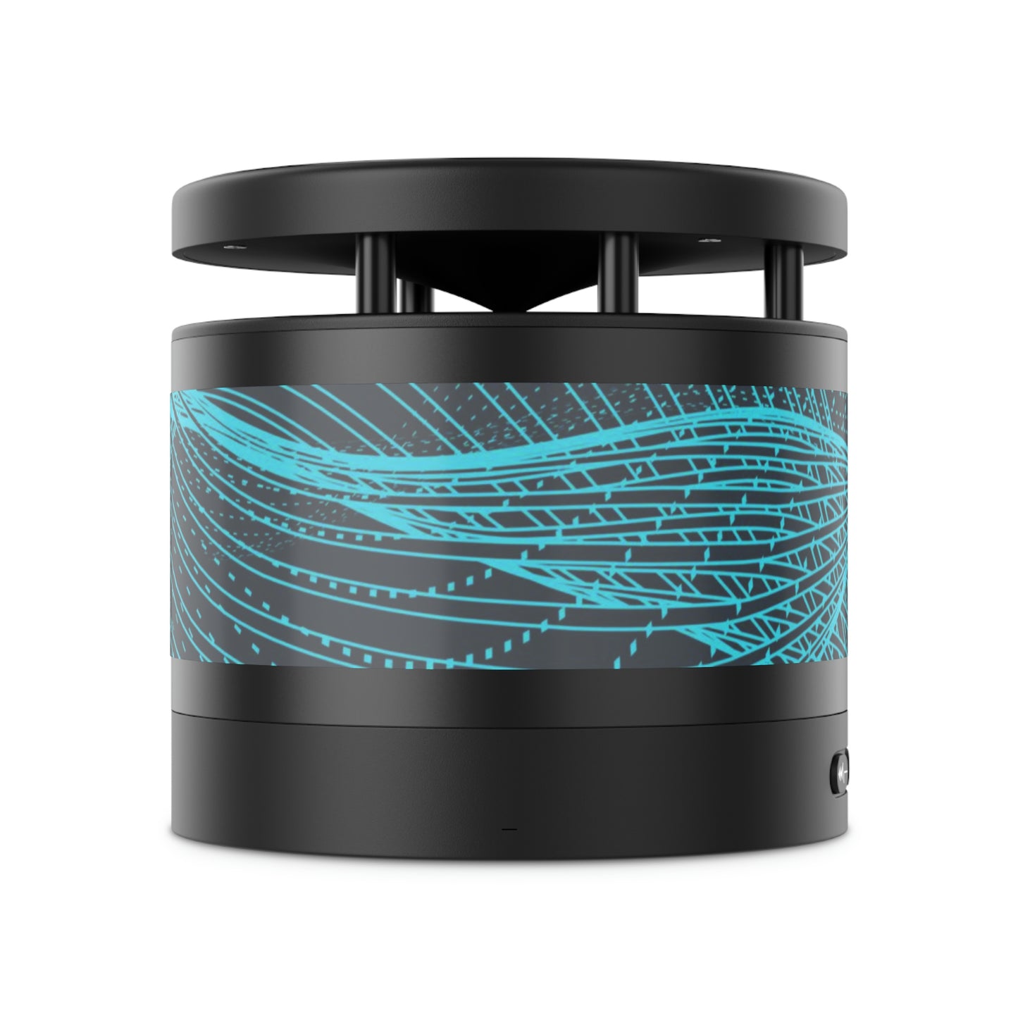Sound wave Metal Bluetooth Speaker and Wireless Charging Pad