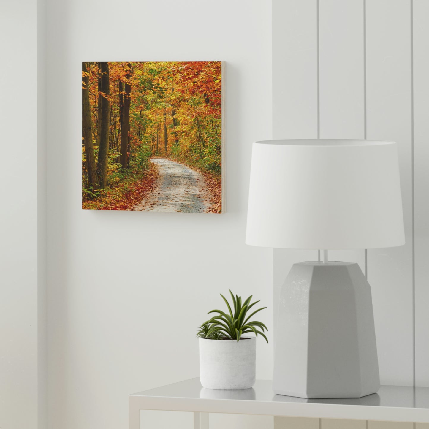 Fall Colors by the Road- Wood Canvas