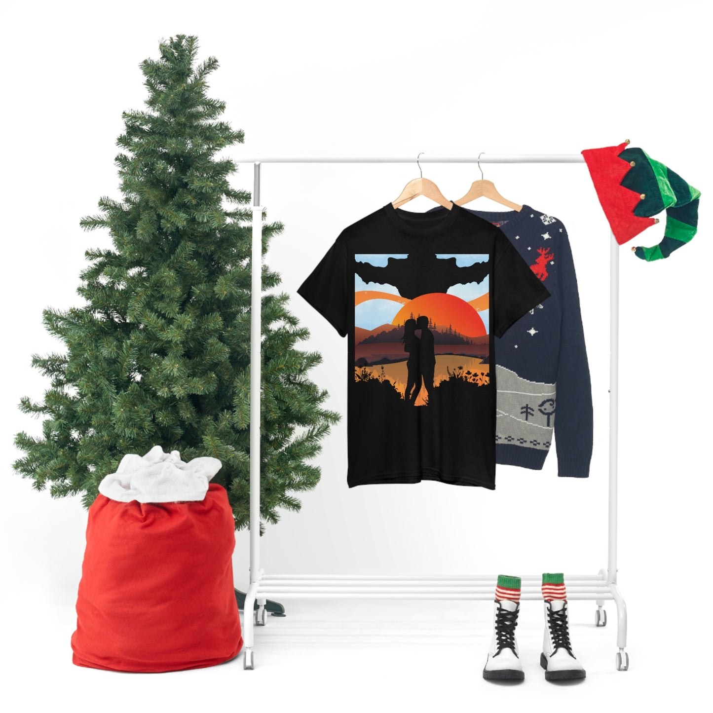 Sunset Couple- Unisex Heavy Cotton Tee