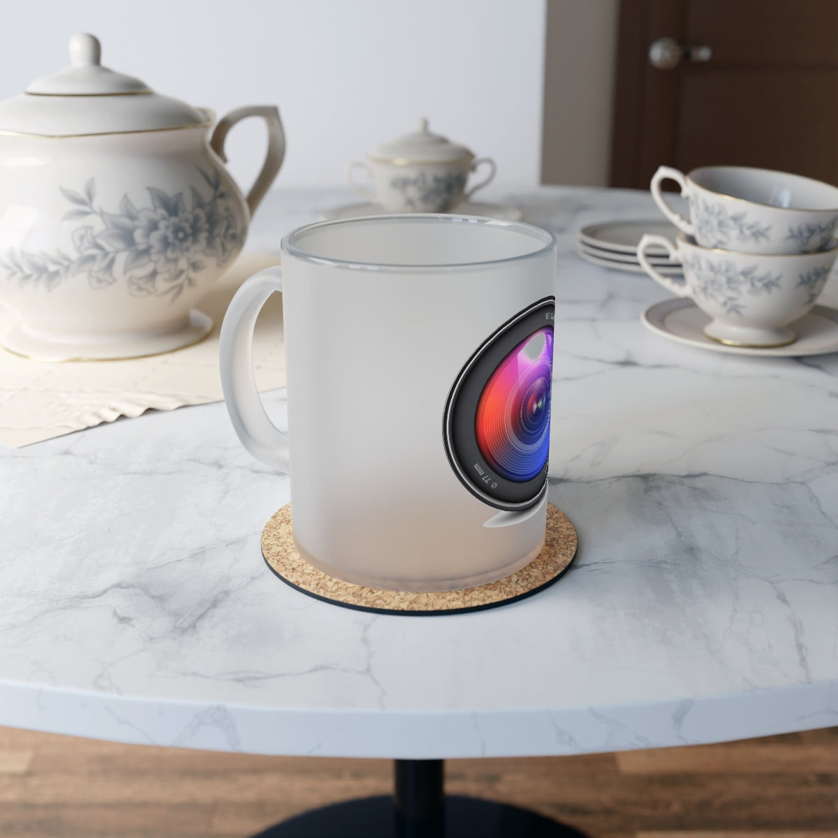 Lens- Frosted Glass Mug