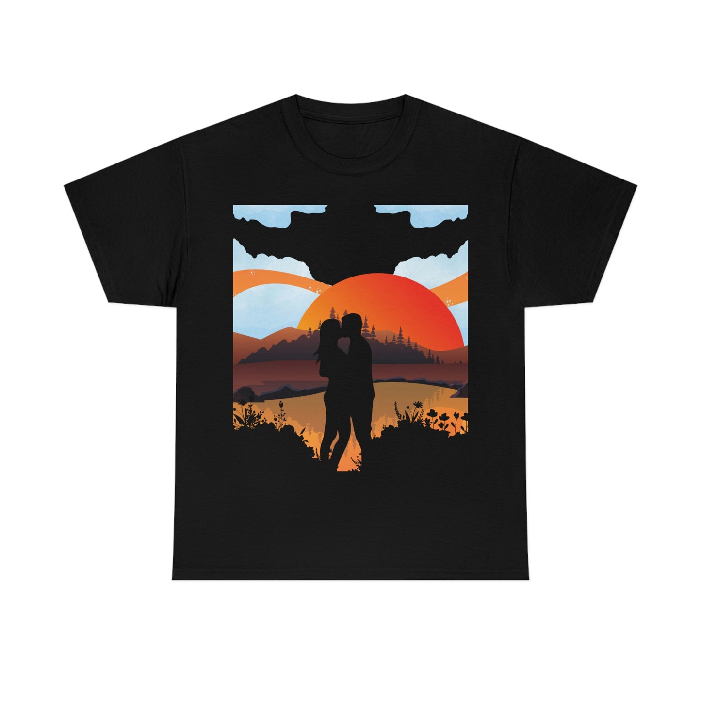 Sunset Couple- Unisex Heavy Cotton Tee
