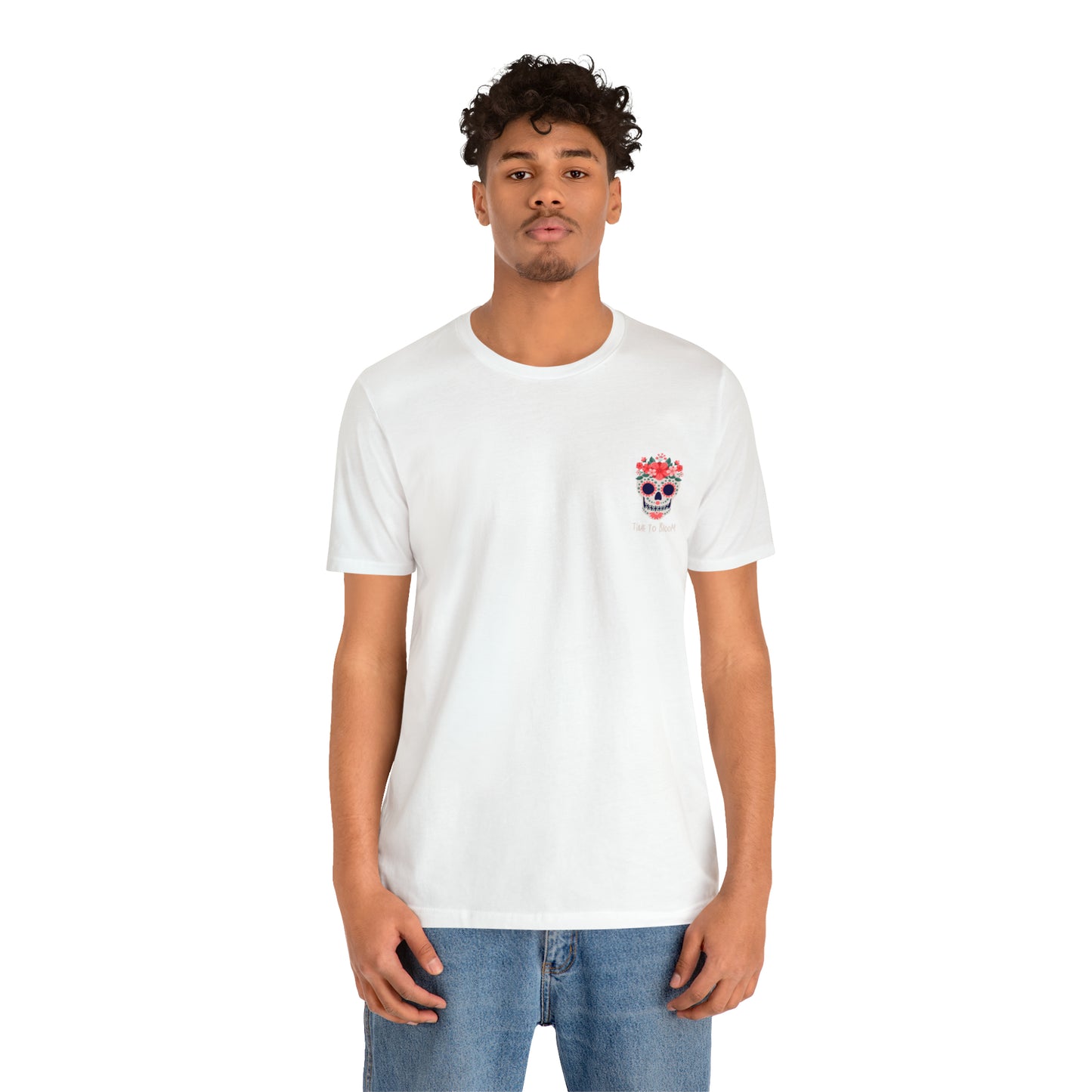 Dia De Muertos "Time to Bloom"- Unisex Jersey Short Sleeve Tee