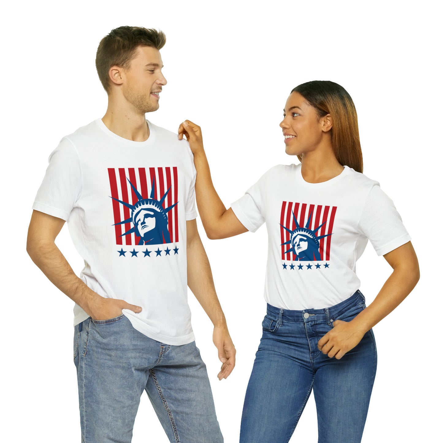 Head of the Statue of Liberty -Unisex Jersey Short Sleeve Tee