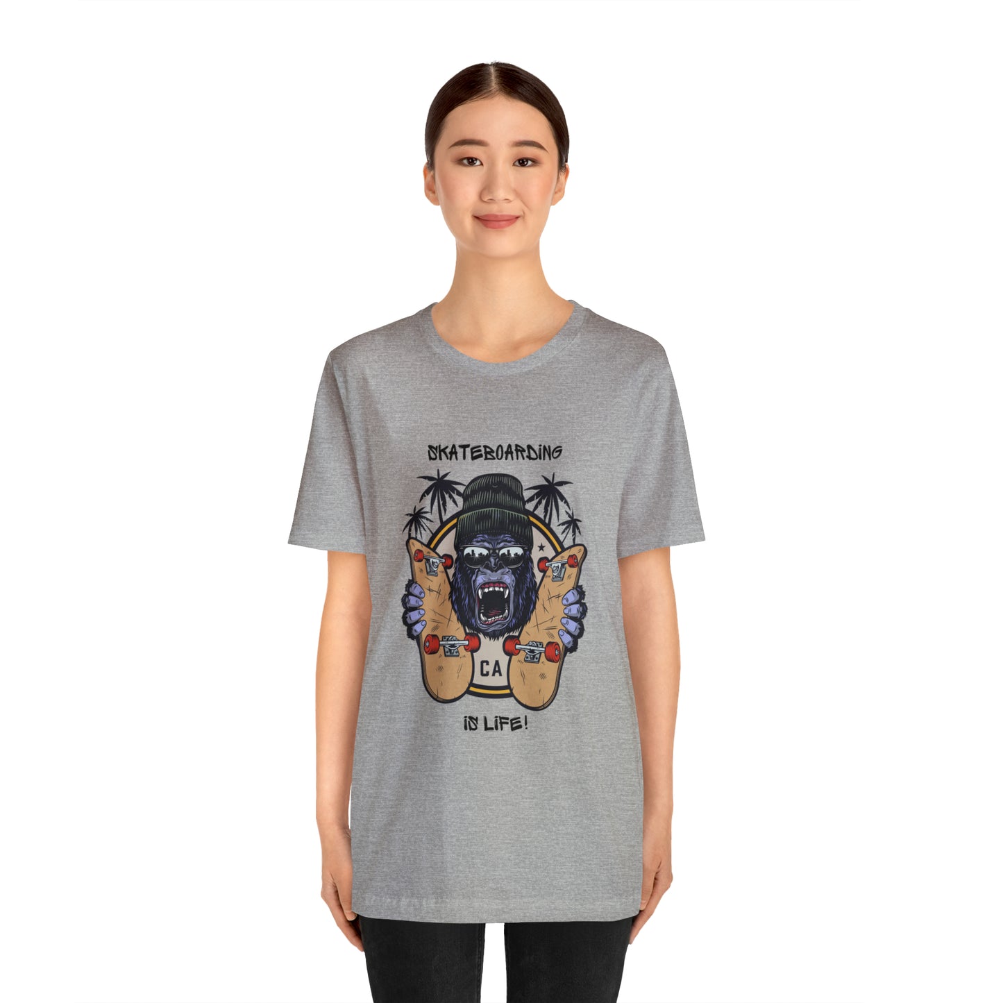 Skateboarding is Life! Unisex Jersey Skateboarding Short Sleeve Tee