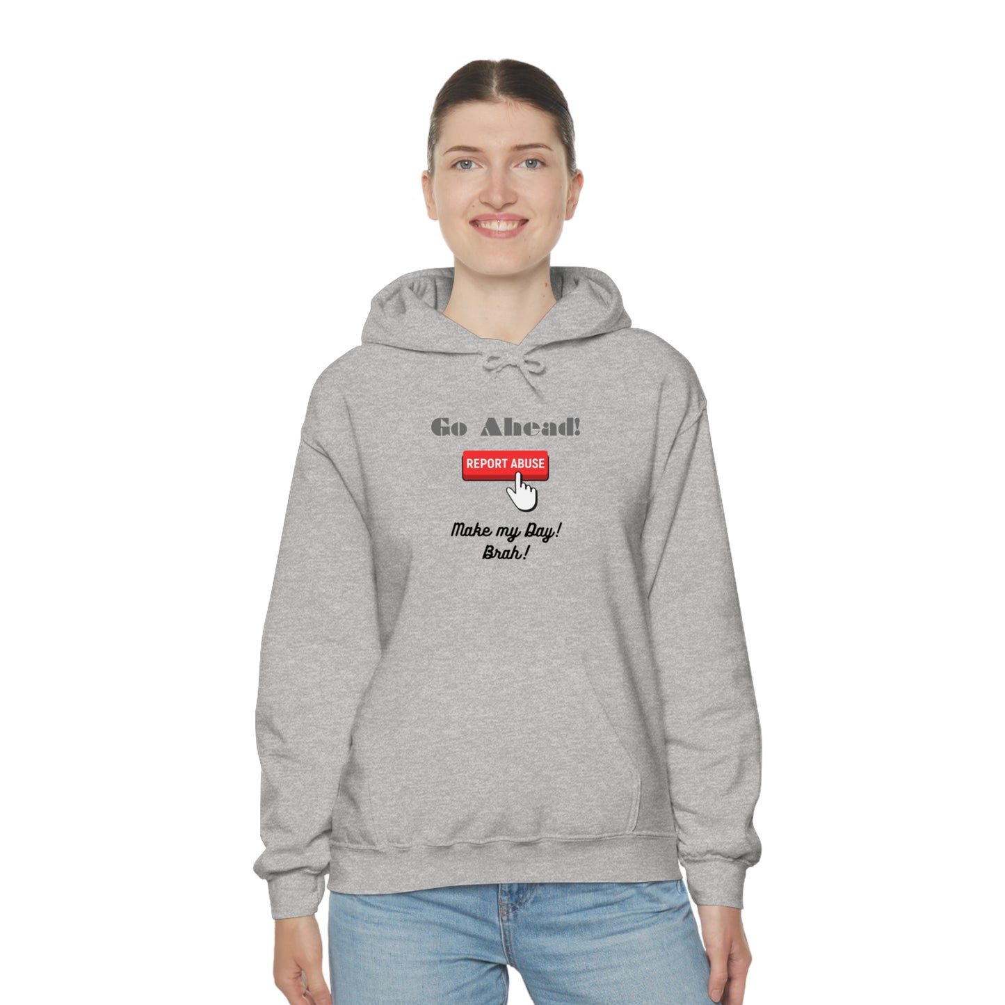 The Report Abuse Hoodie Unisex Heavy Blend™ Hooded Sweatshirt