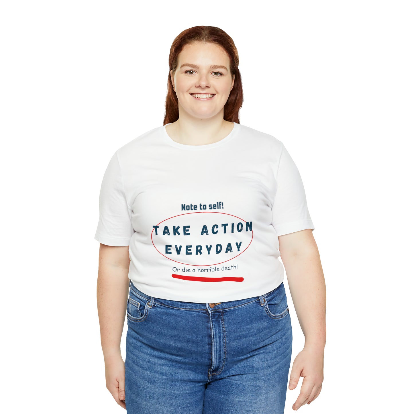 "Take Action Everyday" Unisex Jersey Short Sleeve Tee