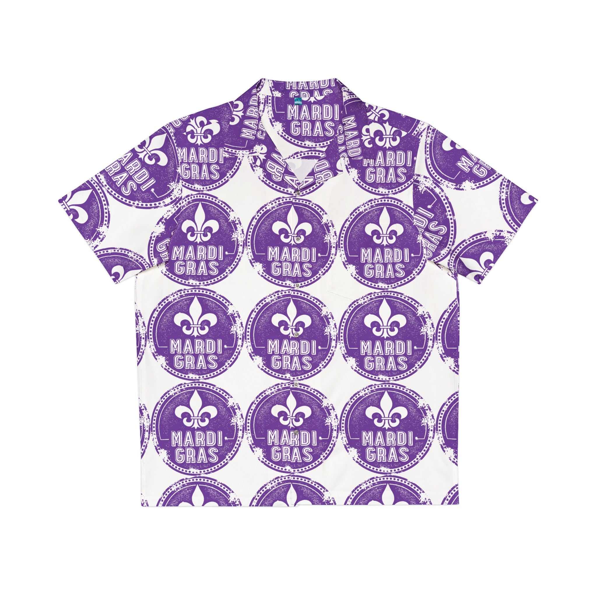 Mardi Gras / Fat Tuesday Men's Hawaiian Shirt (AOP)