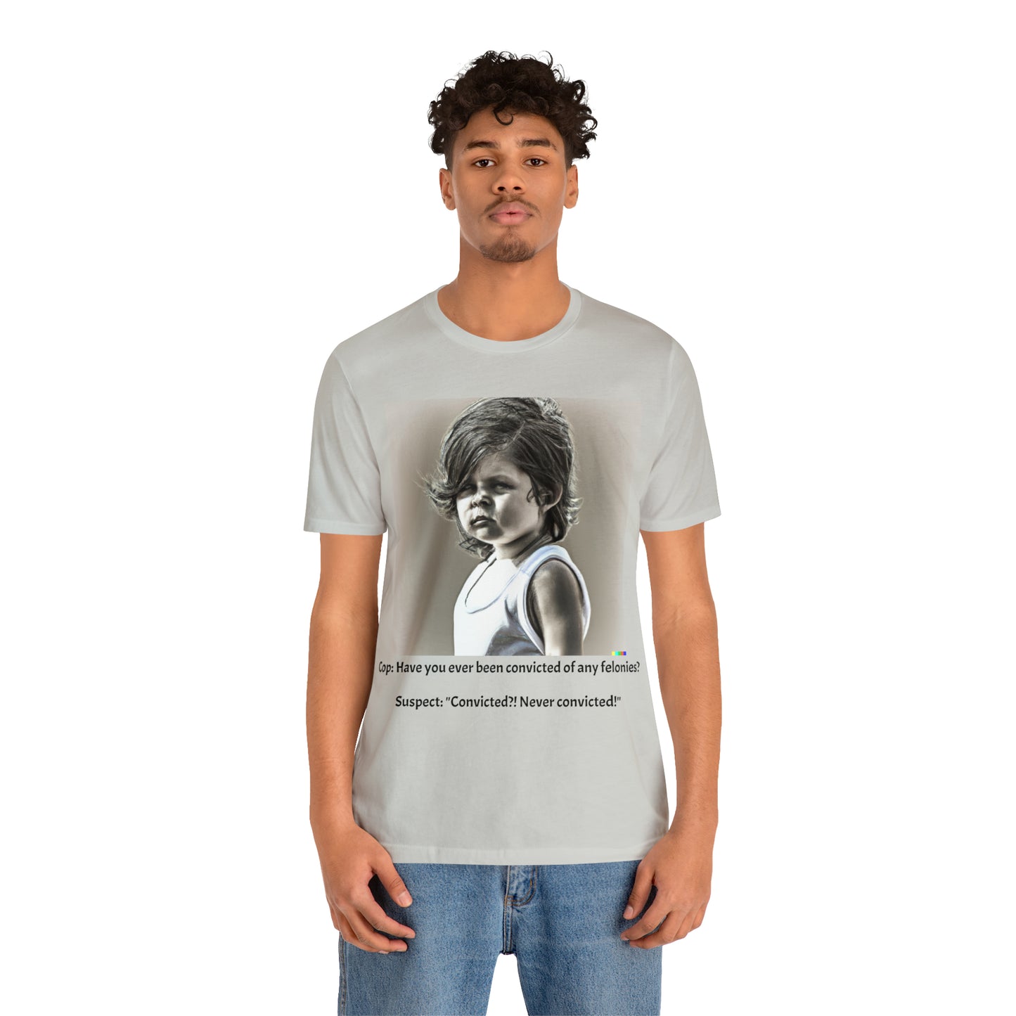 Cop Shirt- "Smart Alleck" Kid - Unisex Jersey Short Sleeve Tee
