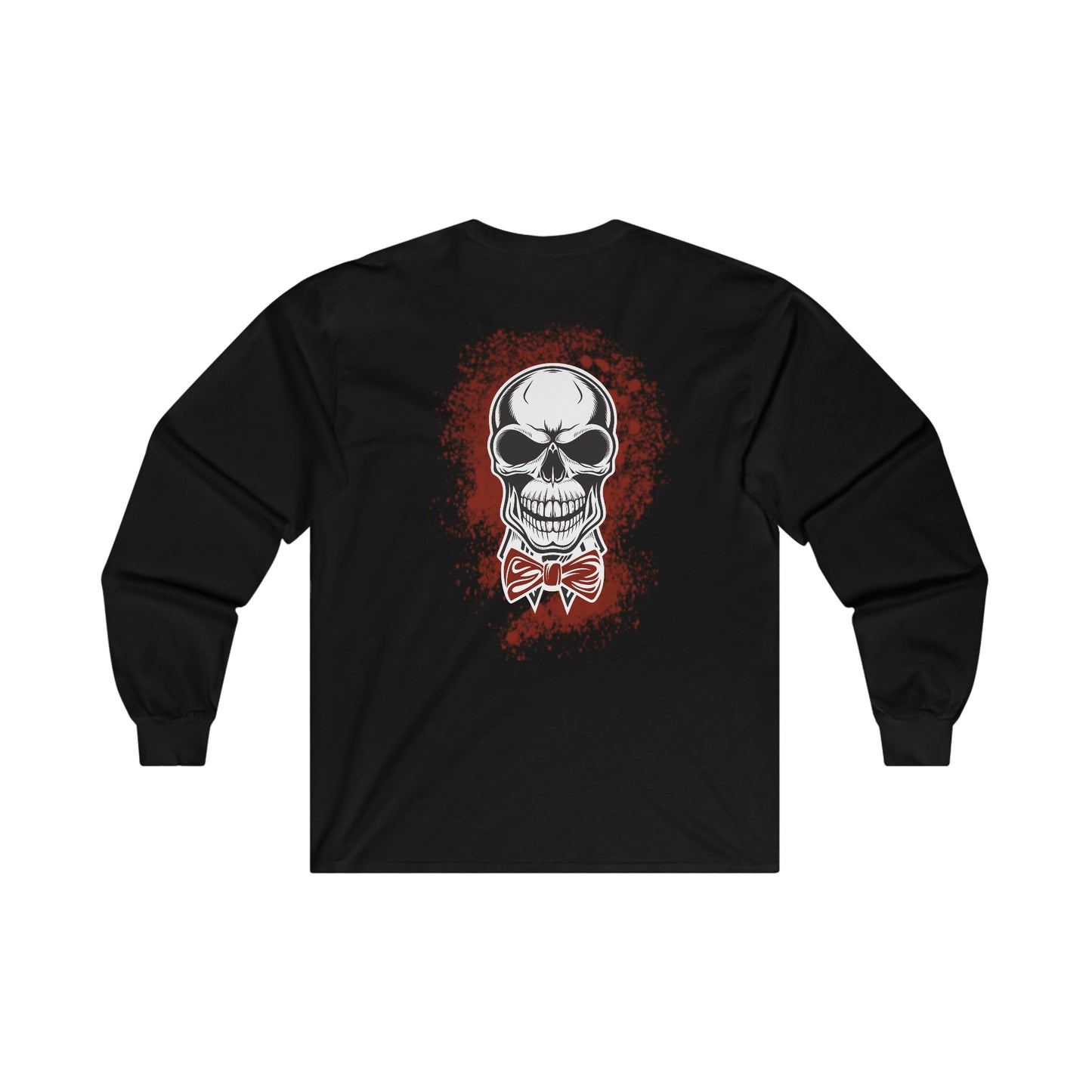 Skull and Bow Tie - Ultra Cotton Long Sleeve Tee