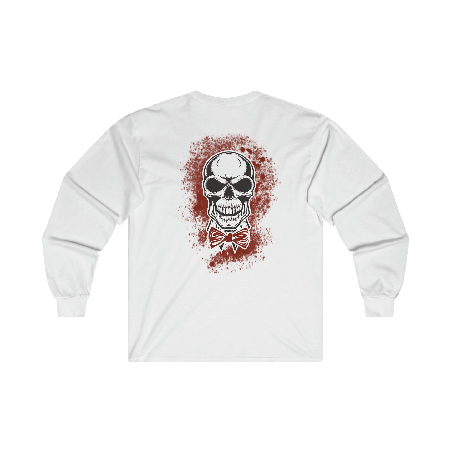 Skull and Bow Tie - Ultra Cotton Long Sleeve Tee