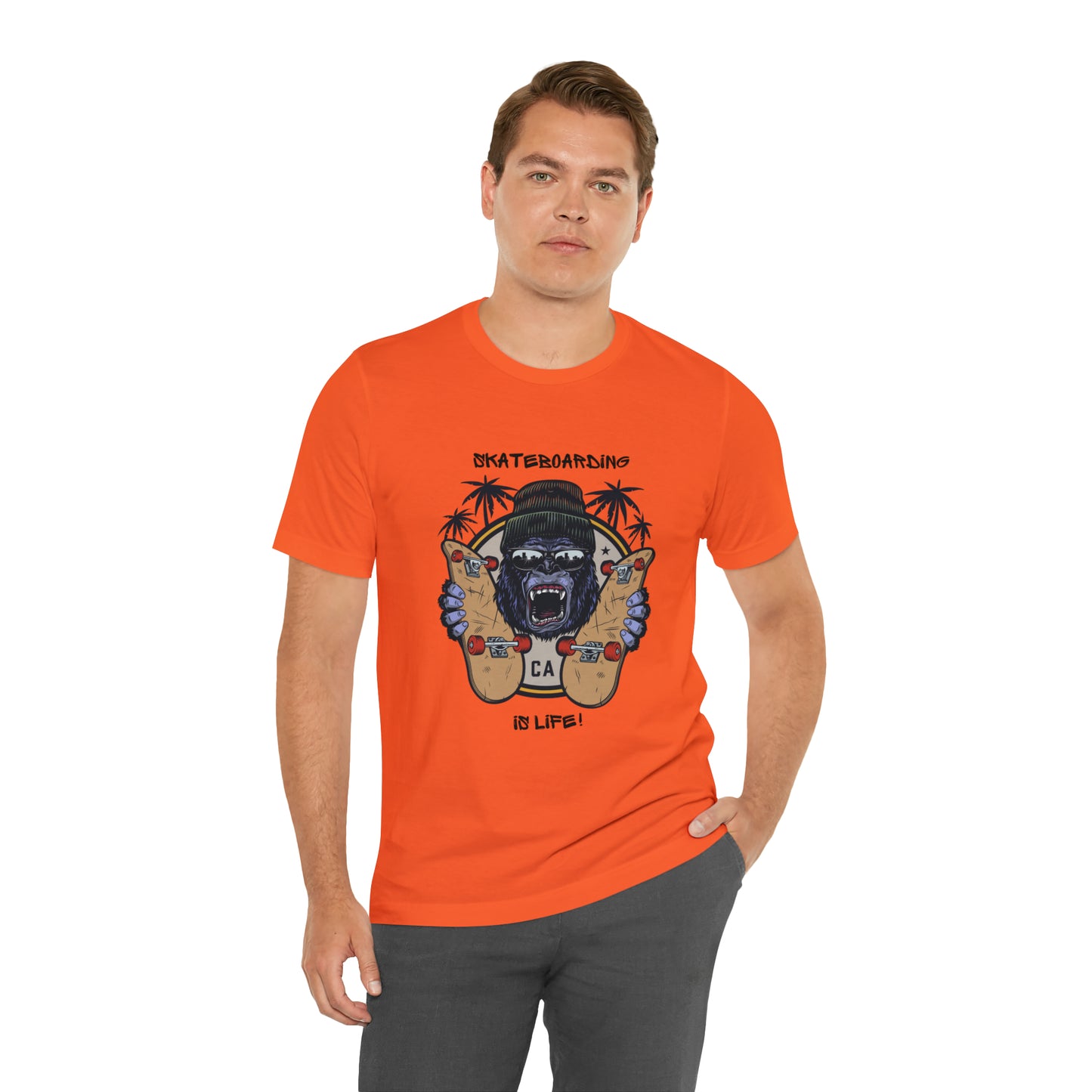 Skateboarding is Life! Unisex Jersey Skateboarding Short Sleeve Tee