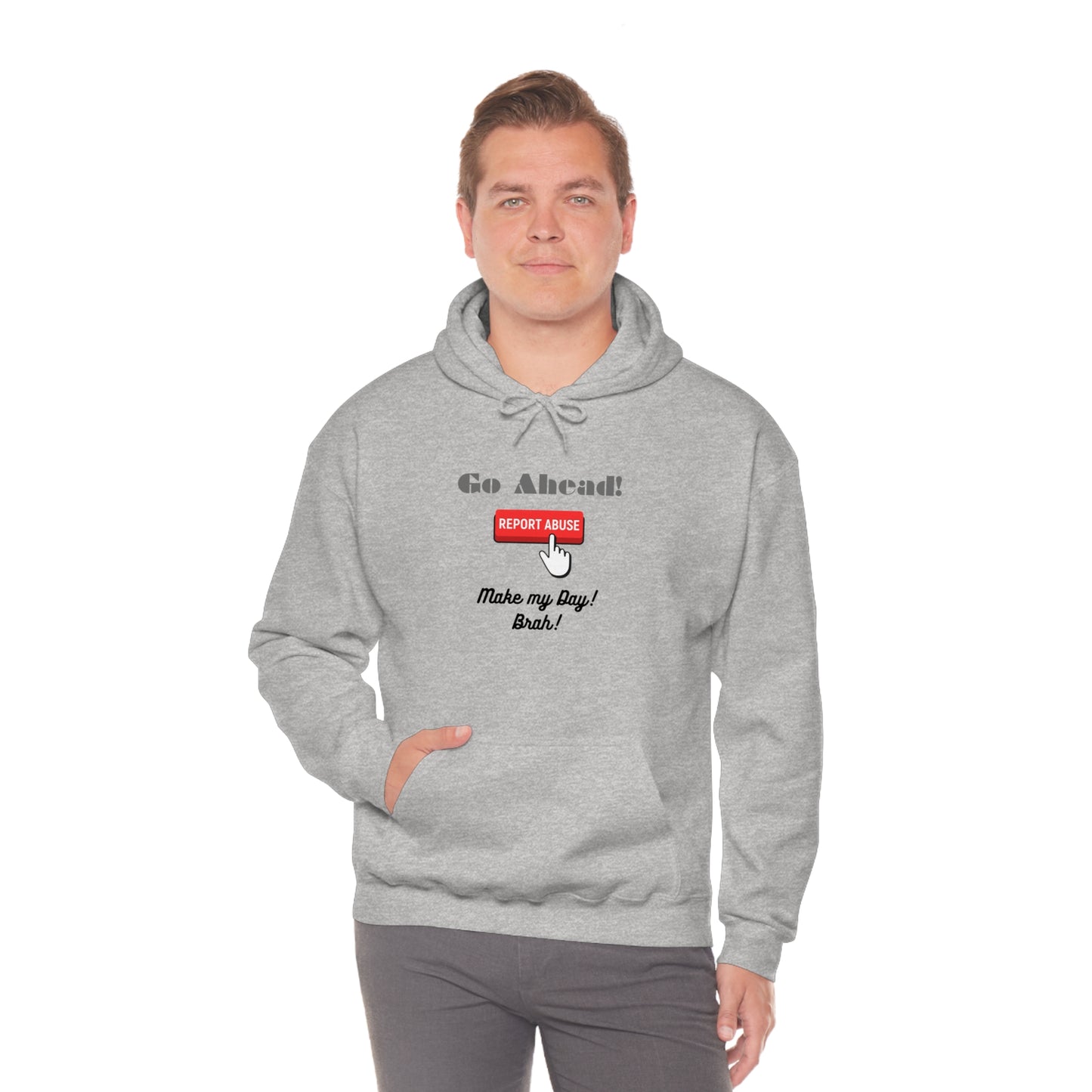 The Report Abuse Hoodie Unisex Heavy Blend™ Hooded Sweatshirt