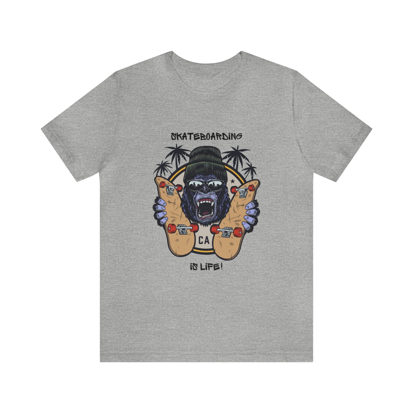 Skateboarding is Life! Unisex Jersey Skateboarding Short Sleeve Tee
