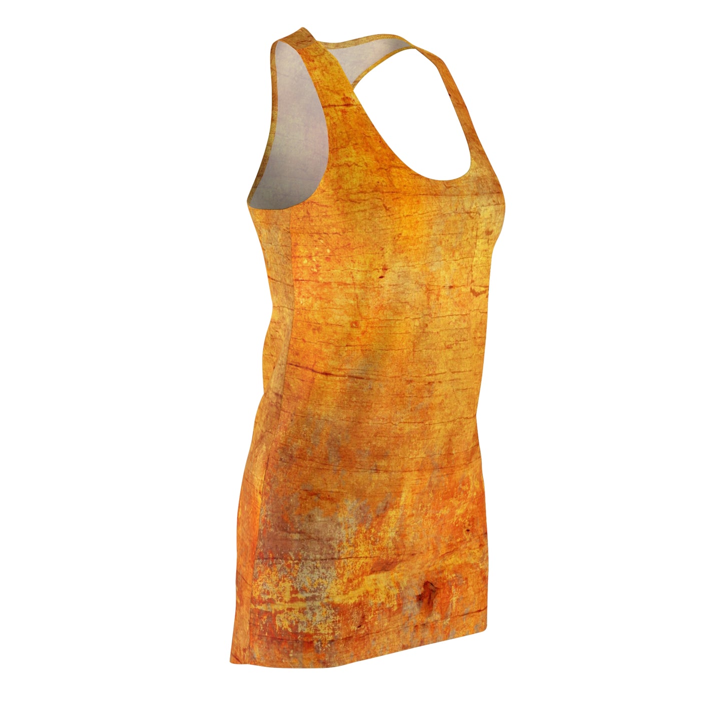 "Autumn Elegance Razorback Dress" Women's Cut & Sew Racerback Dress (AOP)