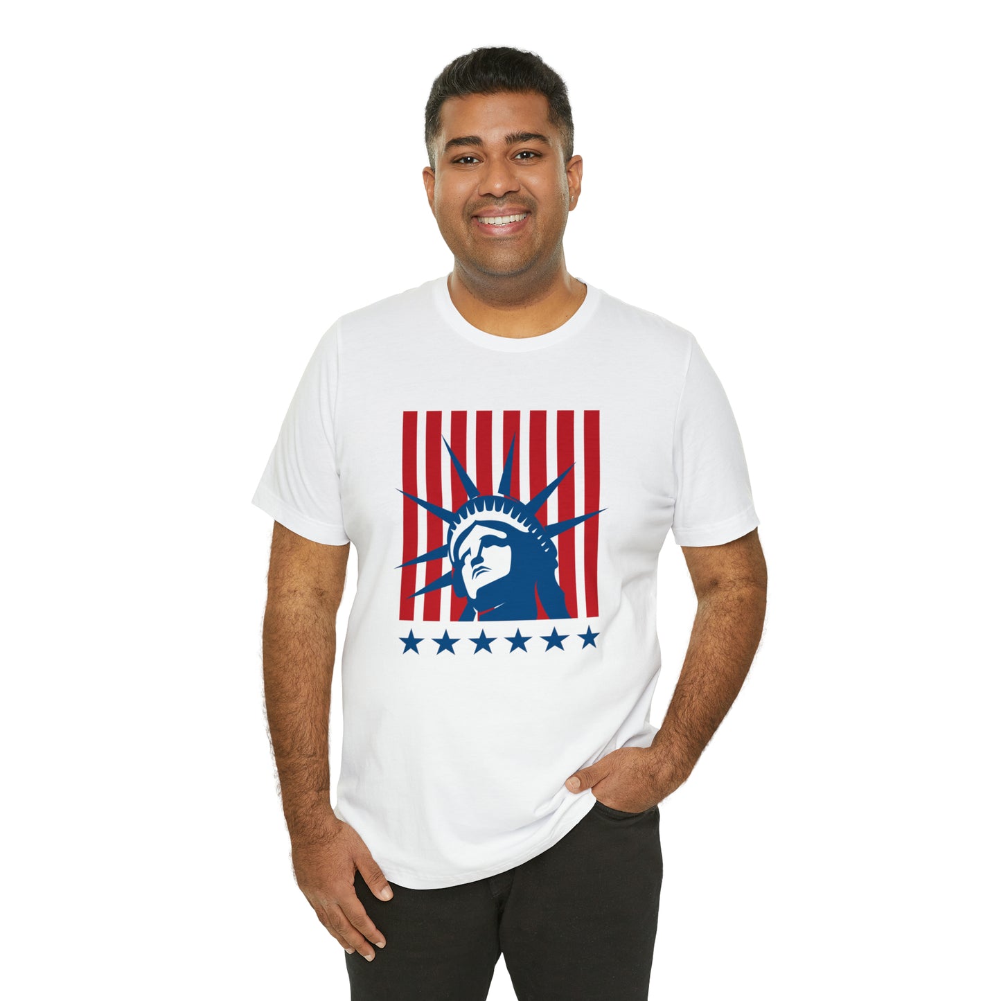 Head of the Statue of Liberty -Unisex Jersey Short Sleeve Tee