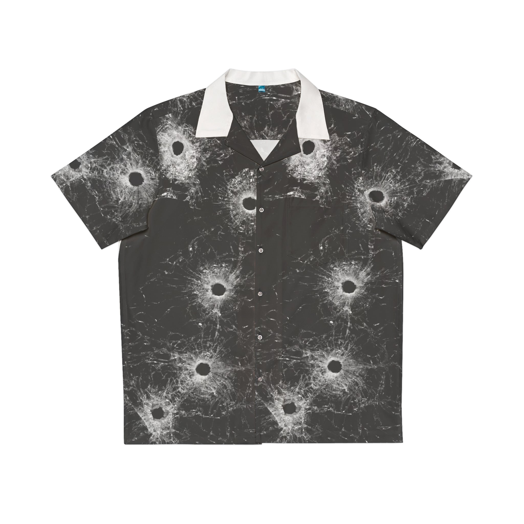 Bullet Holes Men's Hawaiian Shirt (AOP)