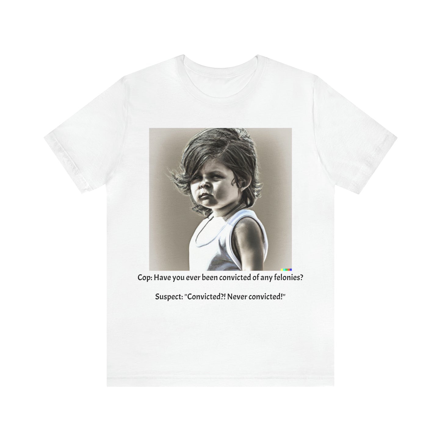 Cop Shirt- "Smart Alleck" Kid - Unisex Jersey Short Sleeve Tee
