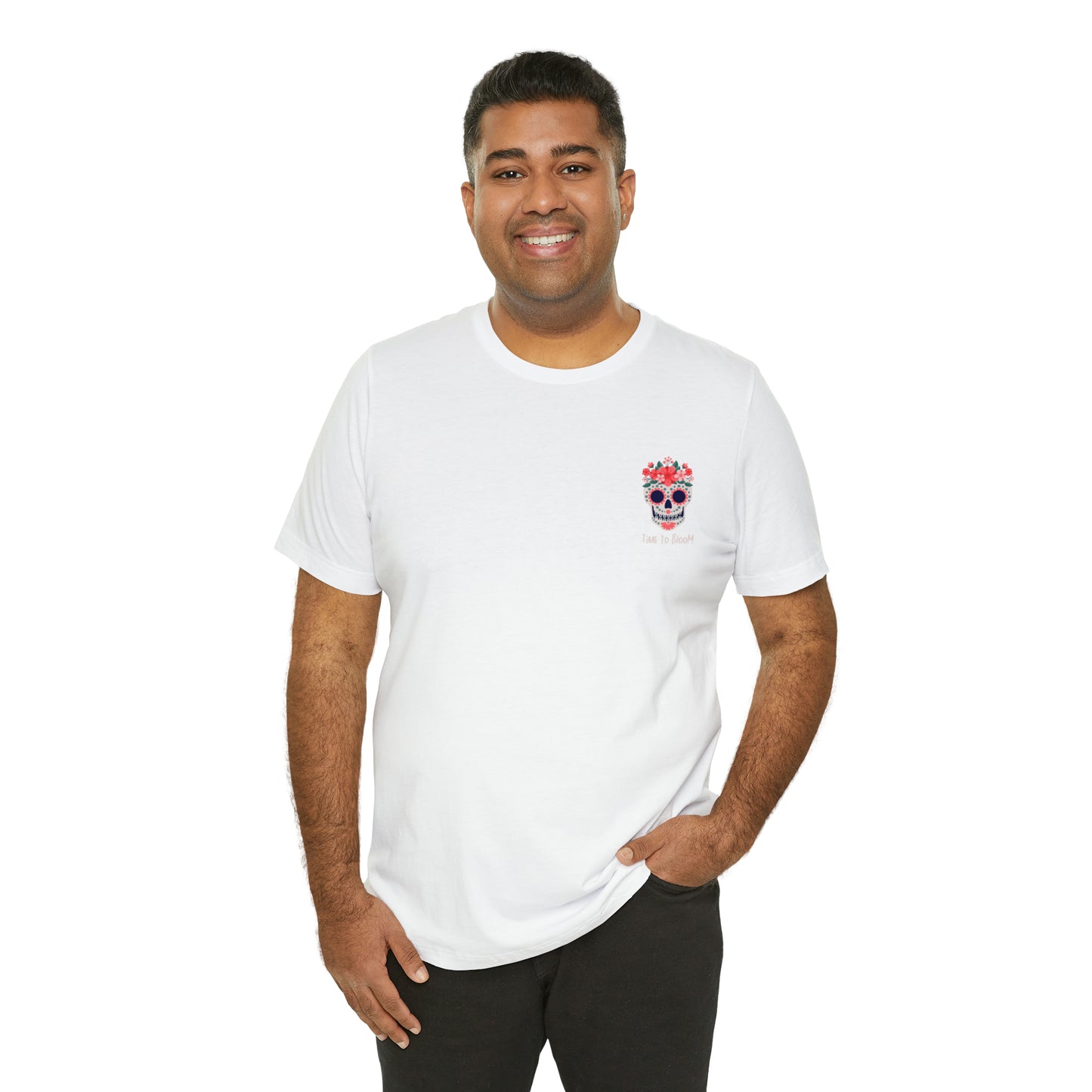 Dia De Muertos "Time to Bloom"- Unisex Jersey Short Sleeve Tee