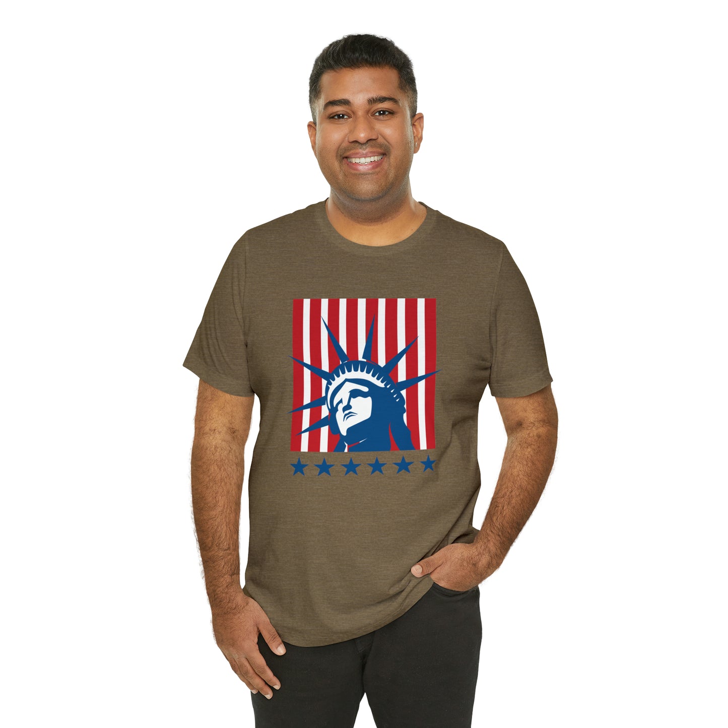 Head of the Statue of Liberty -Unisex Jersey Short Sleeve Tee