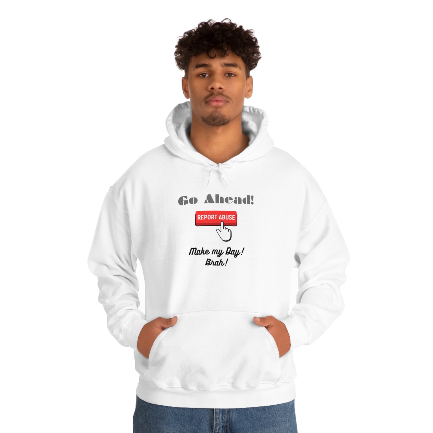 The Report Abuse Hoodie Unisex Heavy Blend™ Hooded Sweatshirt
