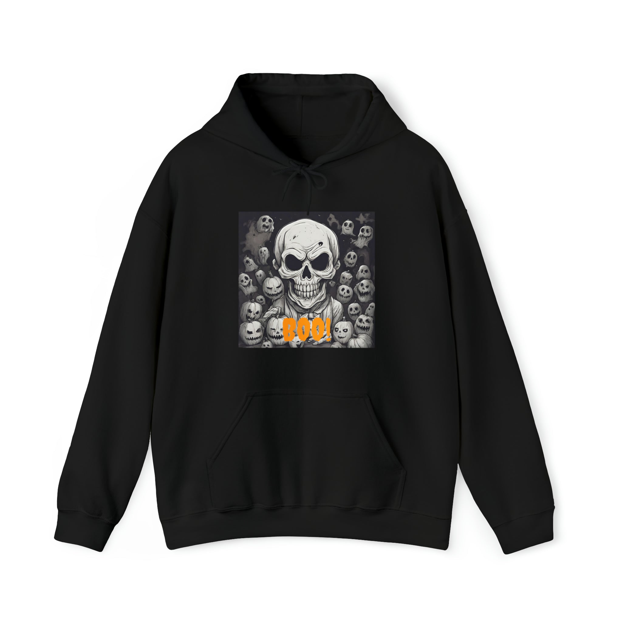 Boo and Skulls- Unisex Heavy Blend™ Hooded Sweatshirt