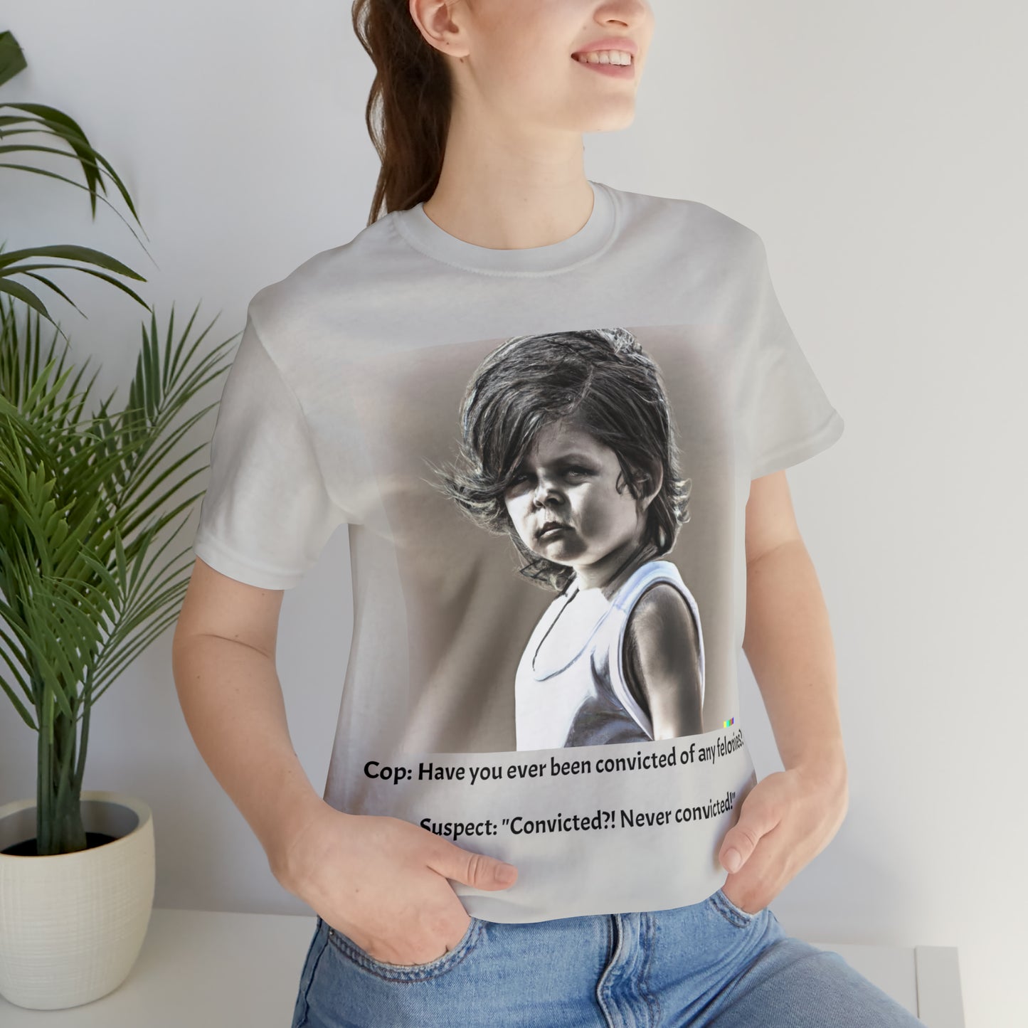 Cop Shirt- "Smart Alleck" Kid - Unisex Jersey Short Sleeve Tee