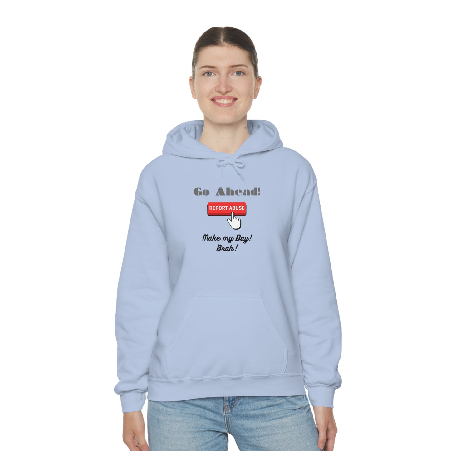 The Report Abuse Hoodie Unisex Heavy Blend™ Hooded Sweatshirt
