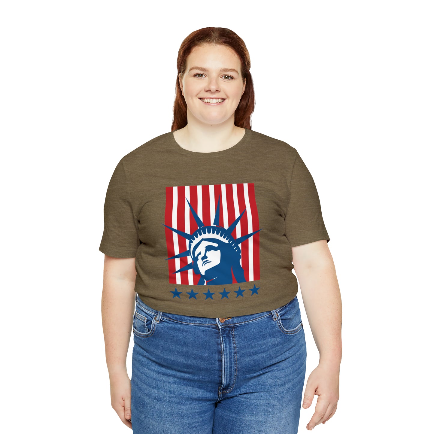 Head of the Statue of Liberty -Unisex Jersey Short Sleeve Tee