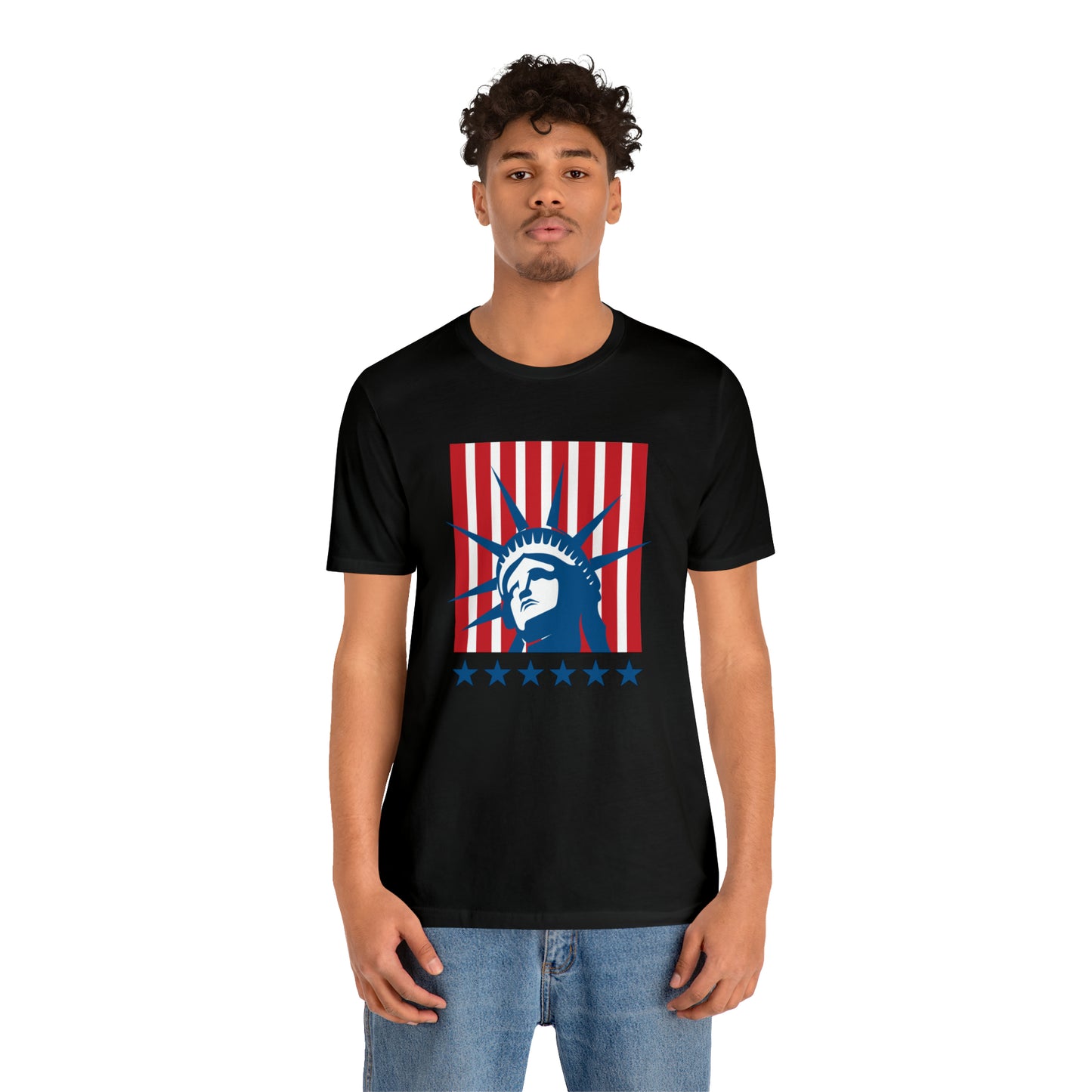 Head of the Statue of Liberty -Unisex Jersey Short Sleeve Tee