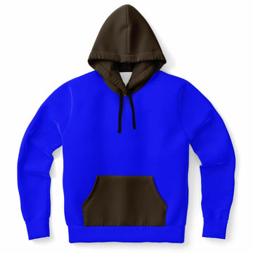 Blue & Brown Fashion Hoodie - AOP